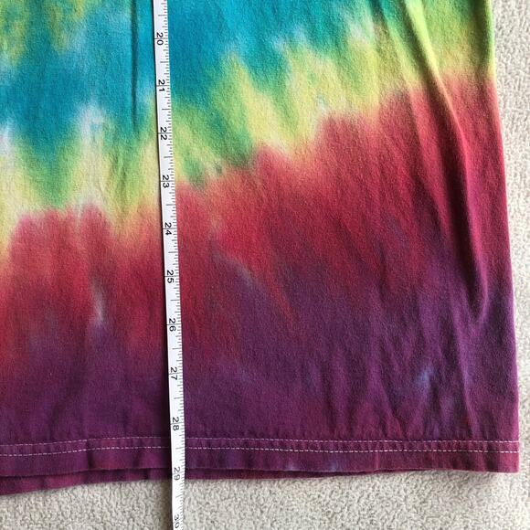 Bob Ross Tie Dye T Shirt No Mistakes Just Happy Accidents Sz XL 100% Cotton - Picture 4 of 6